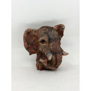 Vintage Elephant 3D Resin Head Figurine Paperweight by Avery Creations 1996